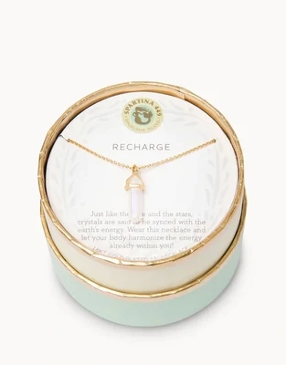 SLV Recharge/Obelisk Necklace Gold