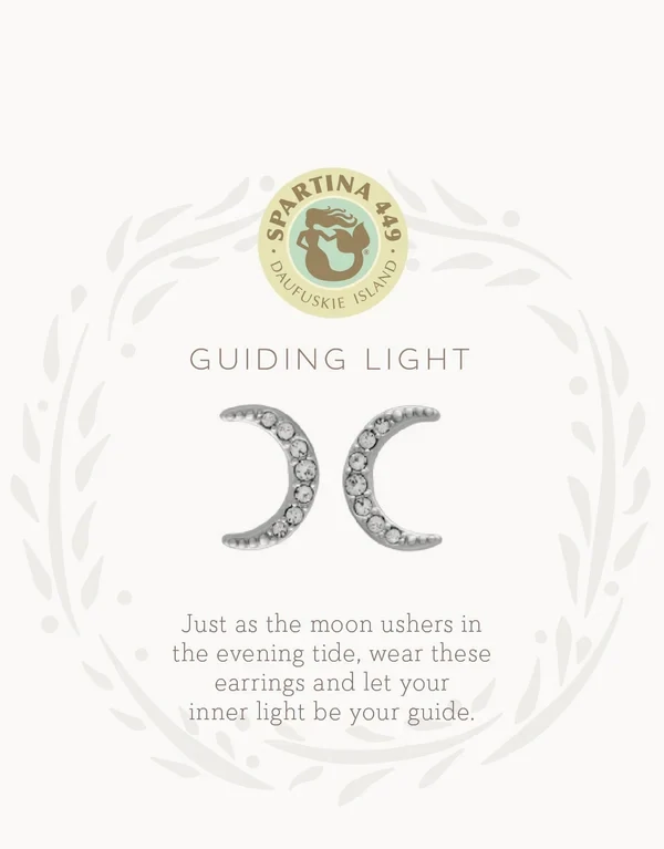 SLV Guiding Light Crescent Earring SIL 