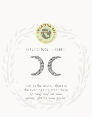 SLV Guiding Light Crescent Earring SIL 