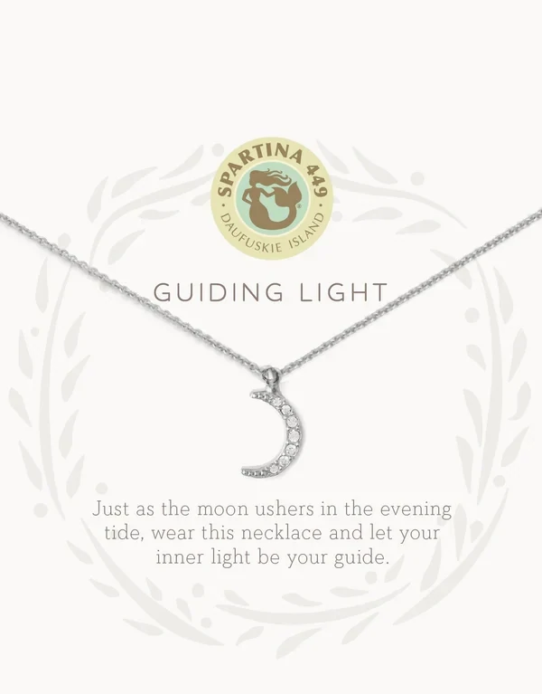 SLV Guiding Light Crescent Necklace SIL 