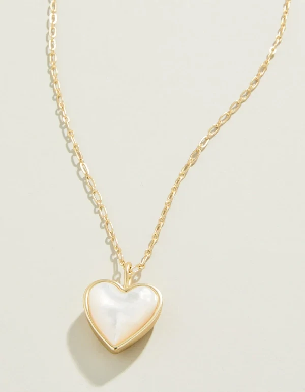 Full Heart Necklace Mother of Pearl 386850 