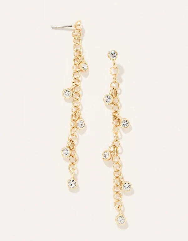 Swinging Chain Earrings Crystal 370439 