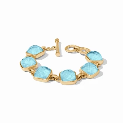 Catalina Stone Bracelet - Iridescent Capri Blue