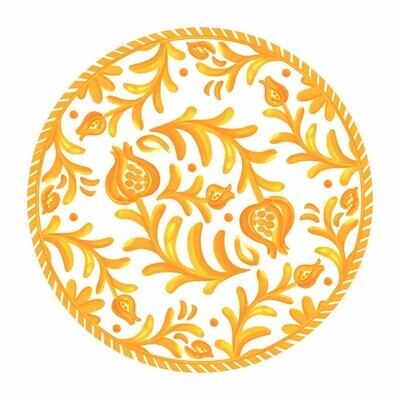 Sicily Orange Charger Placemat