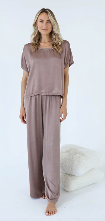 Mo-Crop Palazzo Pant in Copper