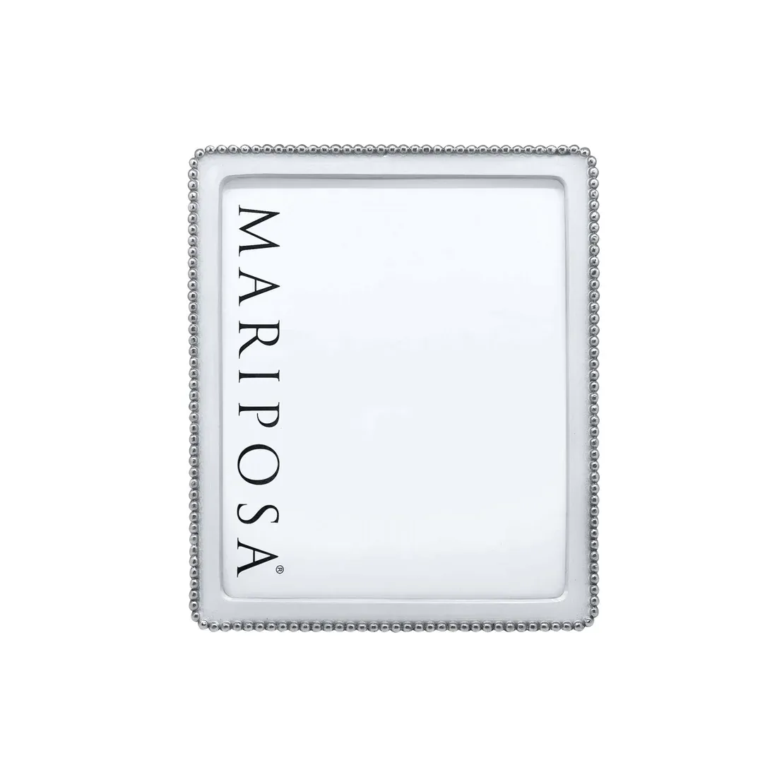 3708W Beaded White 8x10 Frame