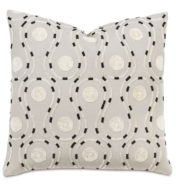 Kaisen Embroidered Decorative Pillow