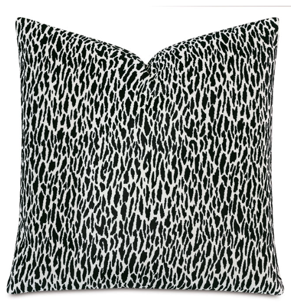 Earl Woven Decorative Pillow in Onyx