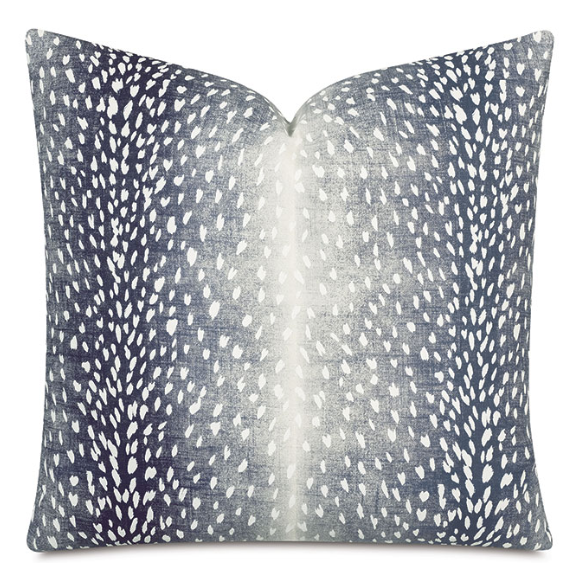 Wiley Animal Print Decorative Pillow in Navy