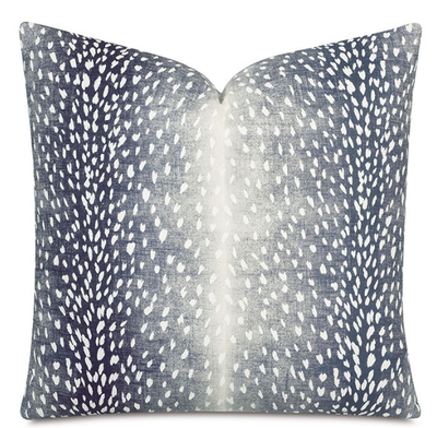 Wiley Animal Print Decorative Pillow in Navy