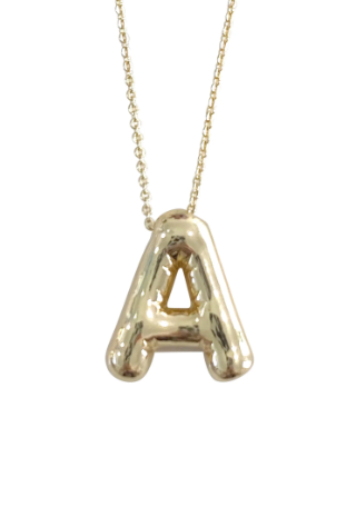 Bubble Initial Necklace