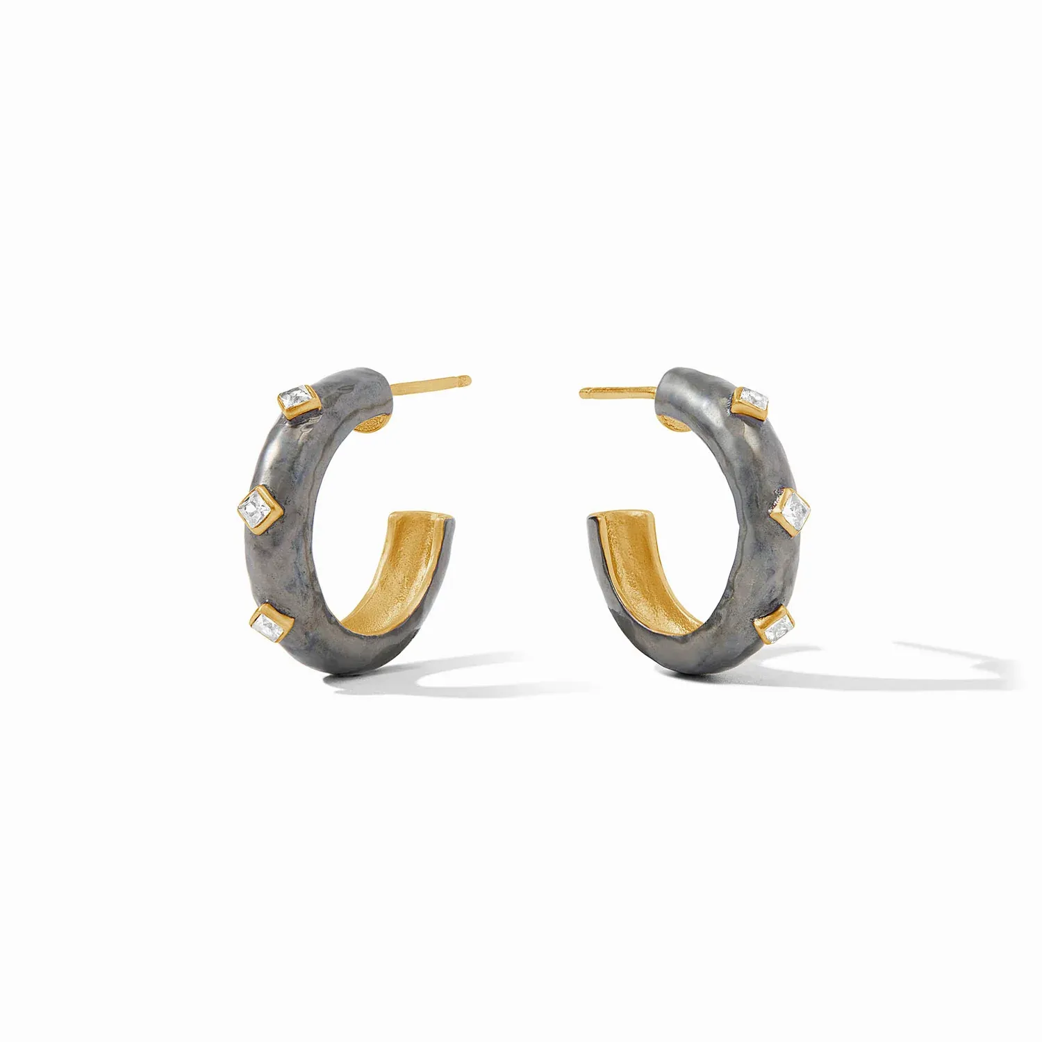 Noel Stone Hoop Cubic Zirconia