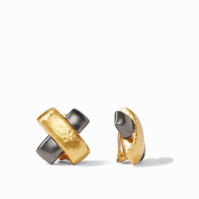 Catalina X Mixed Metal Clip Earring