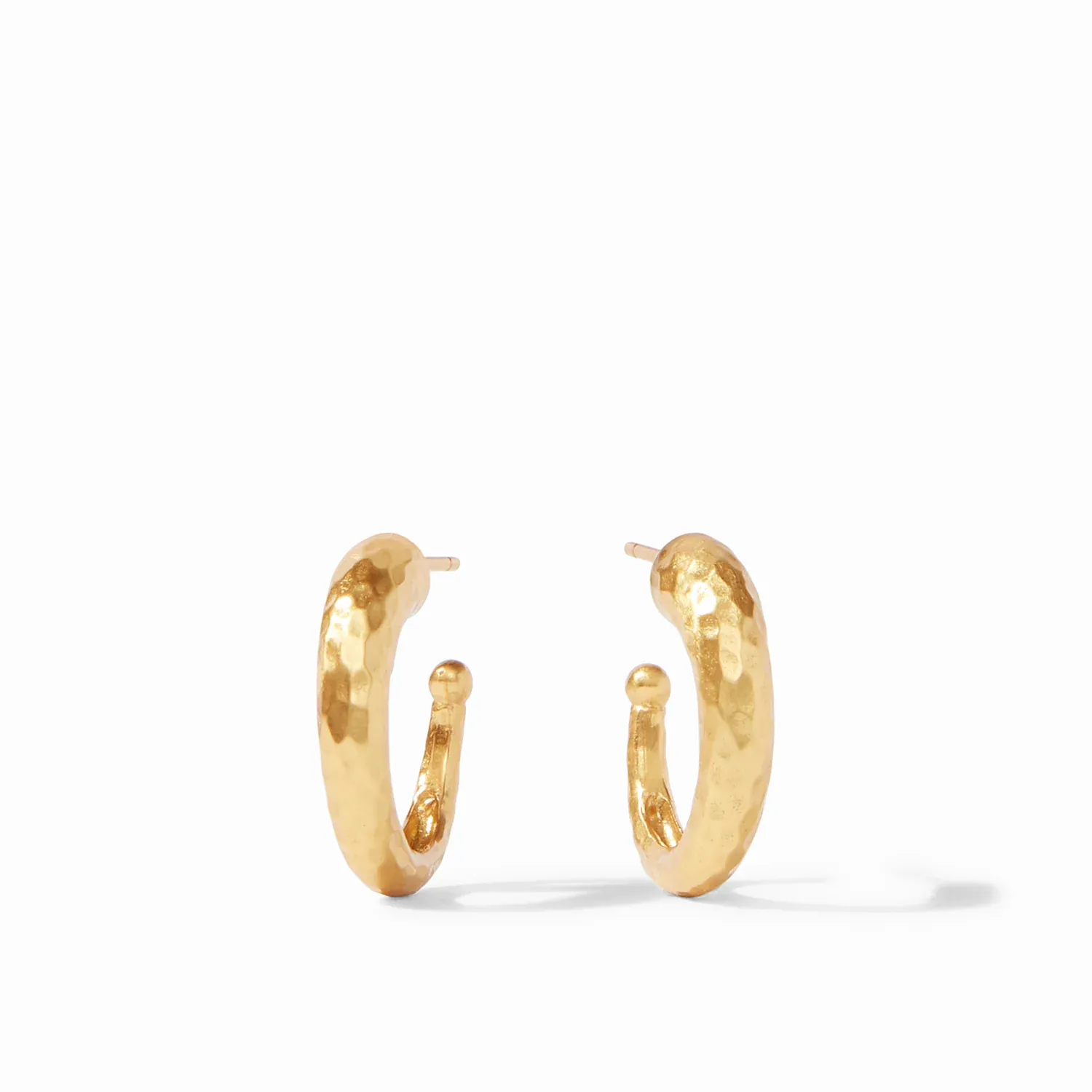 Hammered Hoop Gold