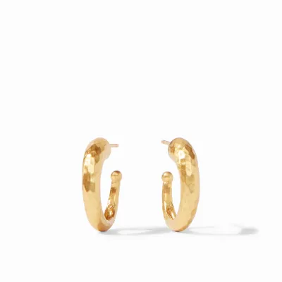 Hammered Hoop Gold