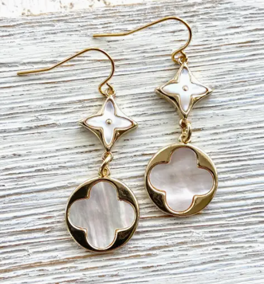e24122 Quatrefoil Earrings