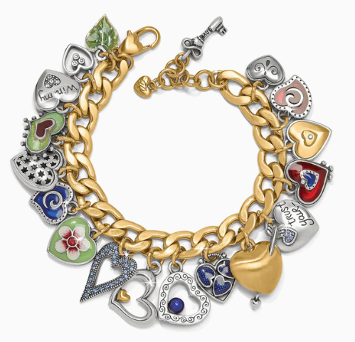 JF0209 One Heart Charm  Bracelet