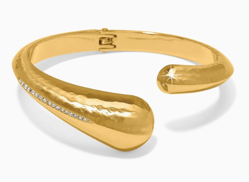 JF0263 Nile Gold Open Hinged Bangle