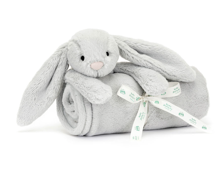 Bashful Silver Bunny Blankie