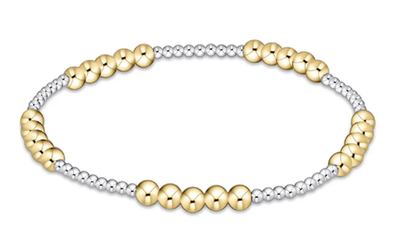 Classic Blissful Pattern 2mm Bead 4mm Mixed Metal