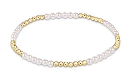 Classic Blissful 2.5mm Bracelet 3mm Pearl