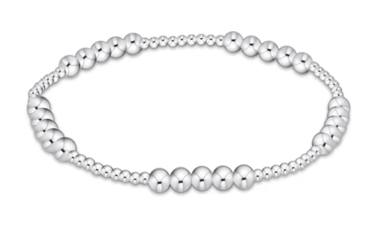 Classic Blissful Pattern 2mm Bead 4mm Sterling