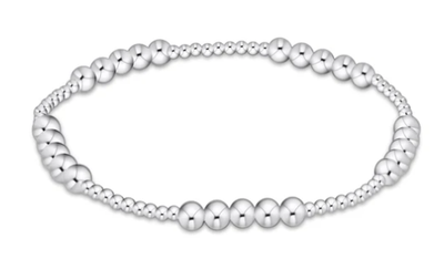 Classic Blissful Pattern 2mm Bead 4mm Sterling