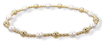 Classic Gold Sincerity 4mm Bracelet Pearl