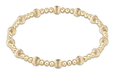 Dignity Sincerity Pattern 5mm Bracelet Gold