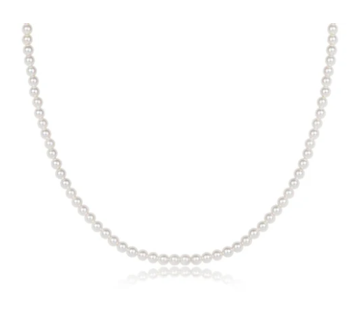 15in Choker Classic Pearl 3mm Bead