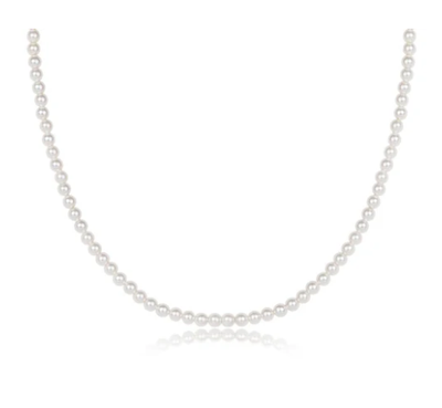 15in Choker Classic Pearl 3mm Bead