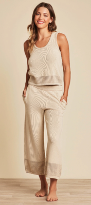 Sunbleached Mesh Pant in Stone