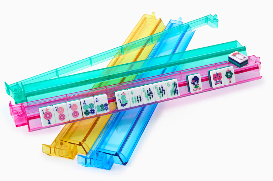 Mahjong Mulitcolor Rack and Pusher Set