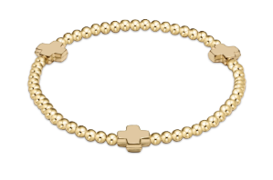 EGirl Signature Cross 3mm Gold Bracelet