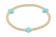 EGirl Signature Cross 3mm Turquoise Bracelet