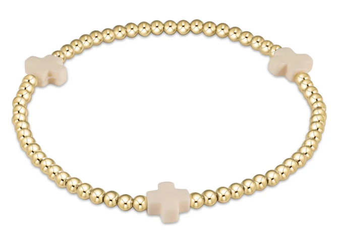 EGirl Signature Cross 3mm Off White