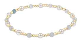 Pearl Sincerity 4mm Aquamarine Bracelet