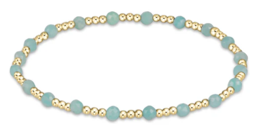 Gemstone Gold Sincerity 3mm Amazonite
