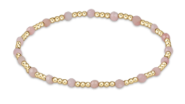Gemstone Gold Sincerity 3mm Pink Opal