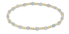 Gemstone Gold Sincerity 3mm Aquamarine