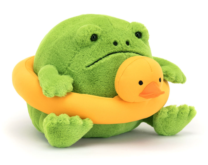 Ricky Rain Frog with Rubber Ring