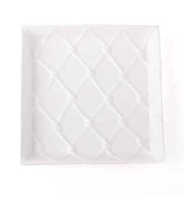 Textured White Bev  Napkin Tray