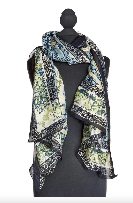 Tapestry Sea Print Scarf
