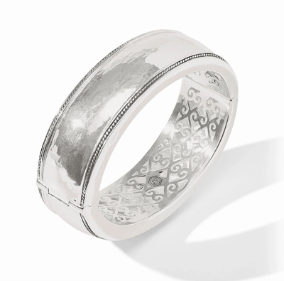 Silver Cannes Statement Hinge Bangle