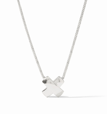 Silver Catalina X Necklace