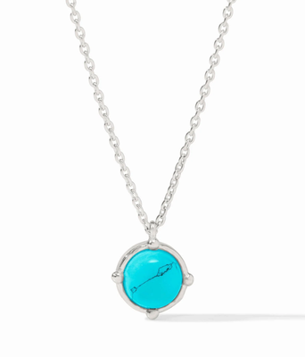 Silver Honeybee Solitaire Necklace