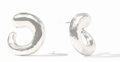 Silver Solara Spiral Earrings