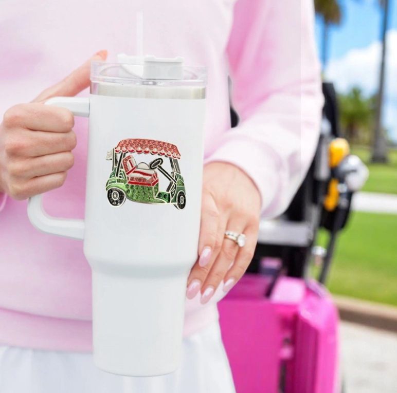 Golf Cart 40z Tumbler