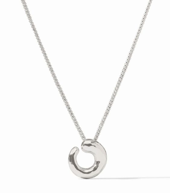 Silver Solara Spiral Delicate Necklace