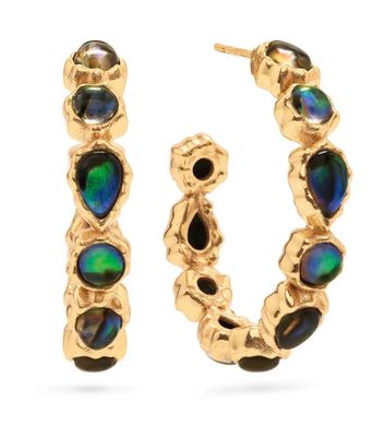 Aurora Medium Hoop Abalone ZARE04